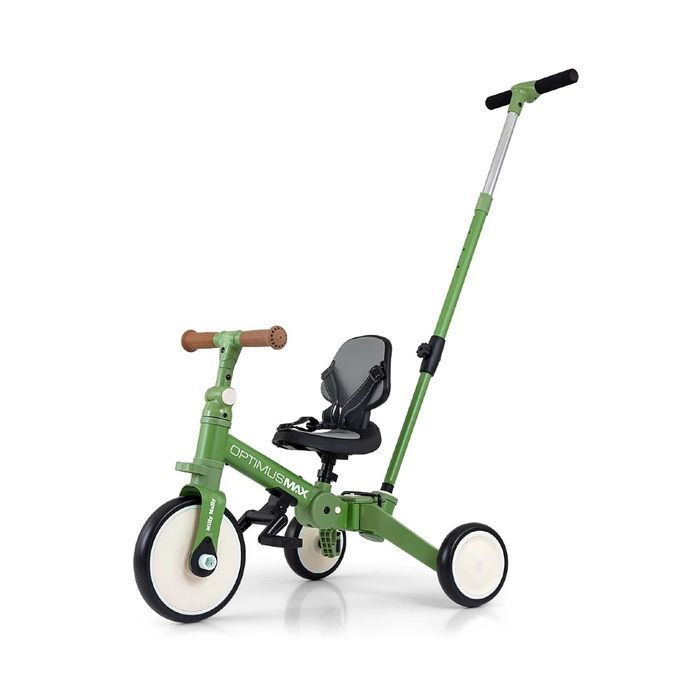 Rowerek trójkołowy biegowy 5w1 Optimus Max Green Milly Mally