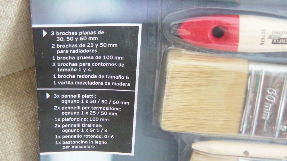 Conjunto 10 pincéis para aplicar esmaltes