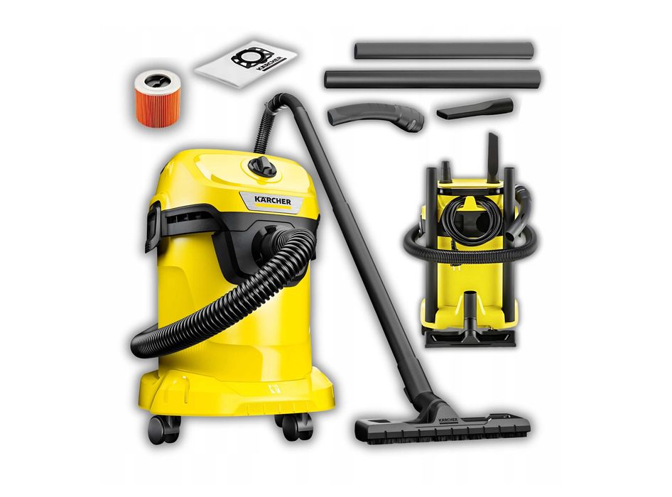 Promocja! Nowy odkurzacz przemysłowy Karcher na mokro i sucho 17 l