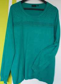 XL(48) Lekki zielony sweter Witteveen