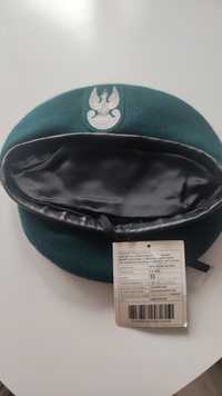 Nowy beret koloru zielonego wzór 418/MON