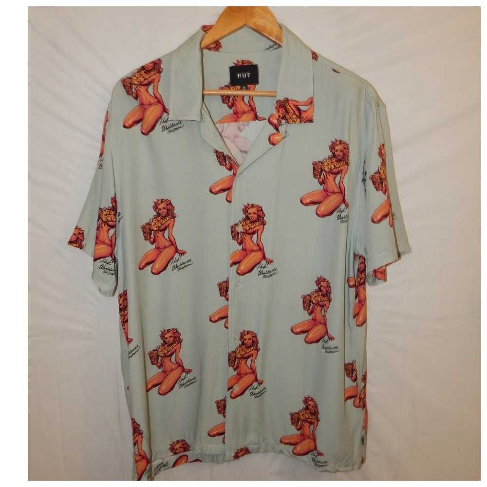 Рубашка гавайка HUF x Rockin Jelly Bean. Size M/48