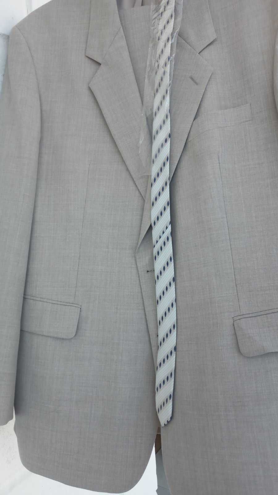 Костюм мужской пиджак+брюки Varteks, в подарок новый галстук