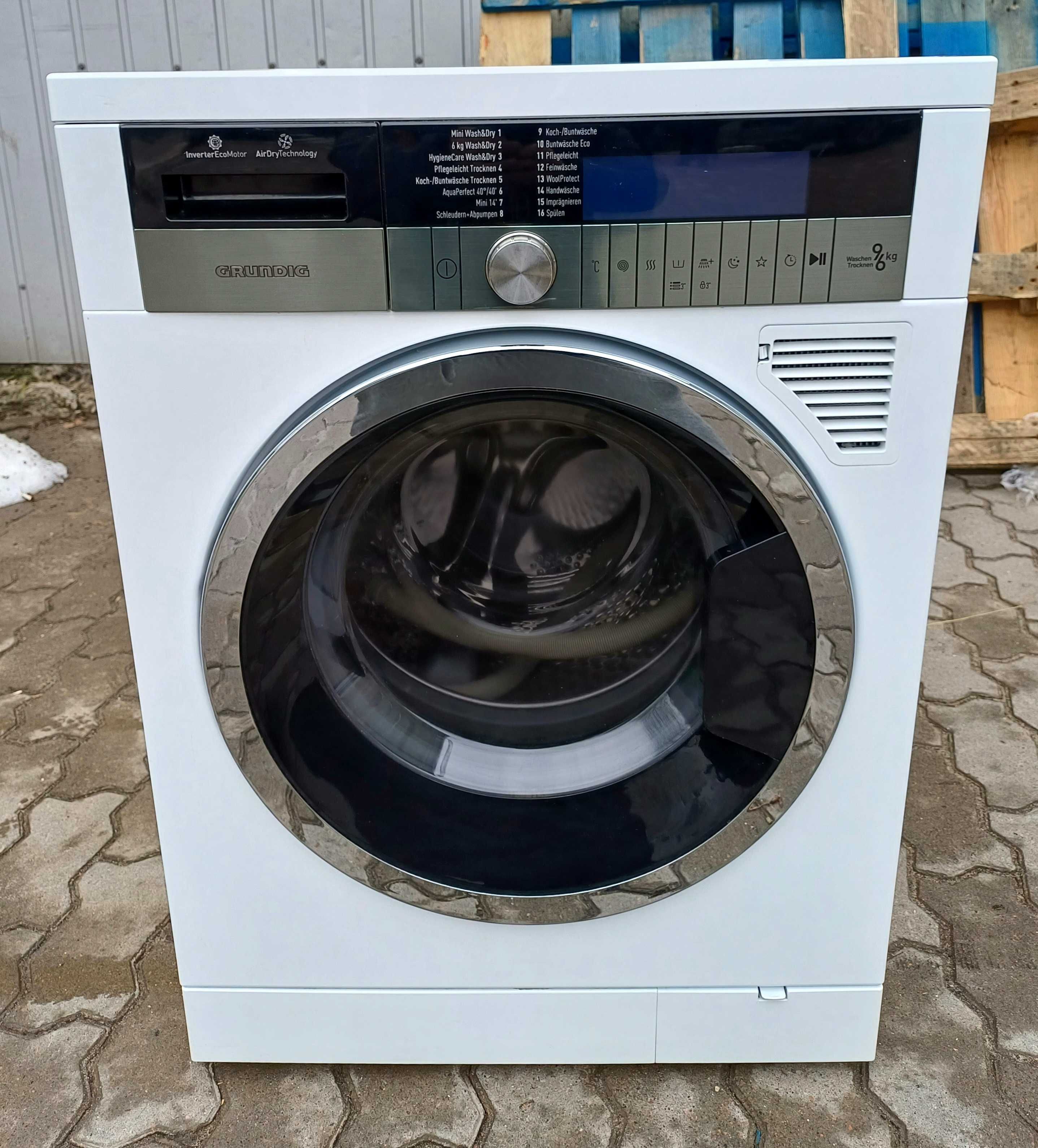 Пральна машина з сушкою Grundig GWD 59405 9/6 кг текстове меню