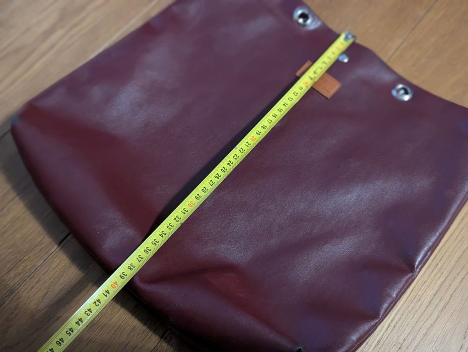 Torba bordowa duża bez paska