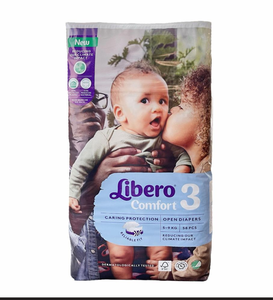 Акція! Libero 58шт шрозмір 3 підгузки подгузники   Памперсы Pampers