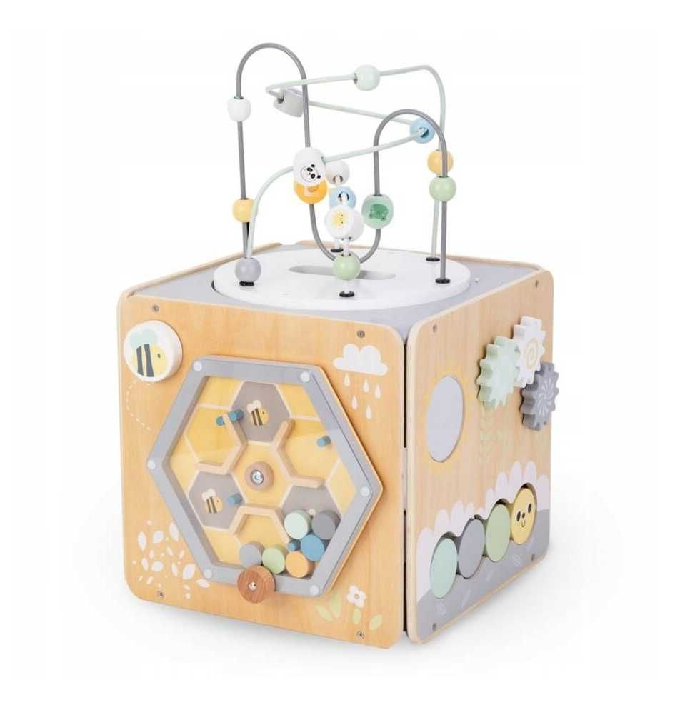 Drewniana Kostka Montessori Zabawka Edukacyjna dla DZIECKA