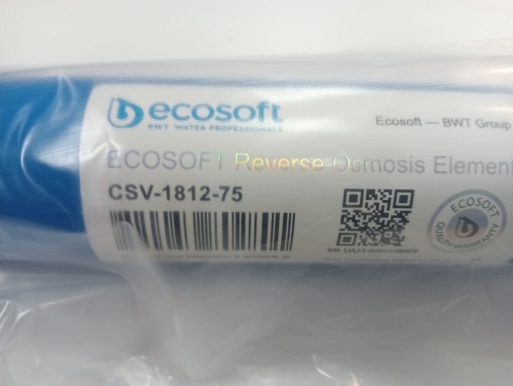 Мембрана Ecosoft 50, 75GPD для зворотного осмосу (Оригінал)