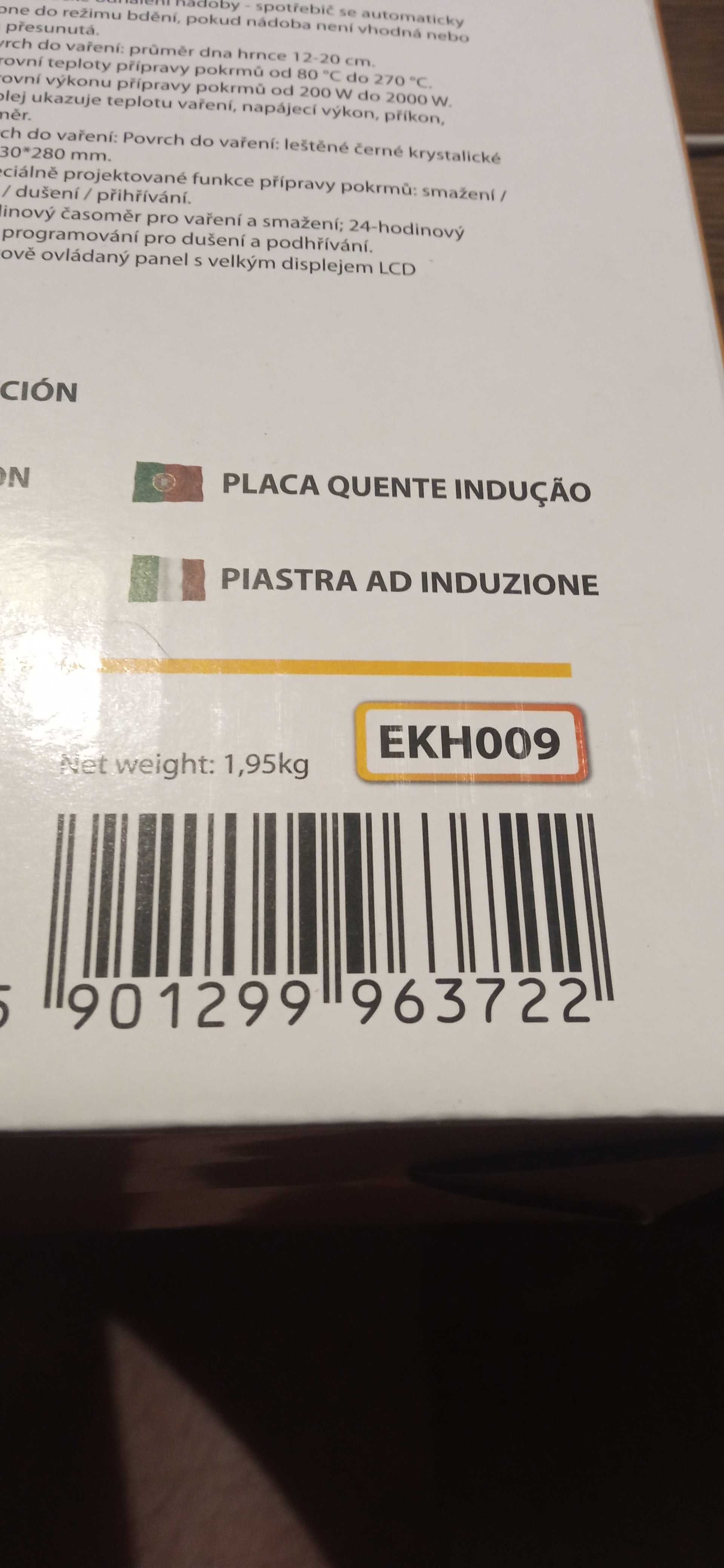 Kuchenka indukcyjna Esperanza Vesuvius EKH009 - wolnostojąca