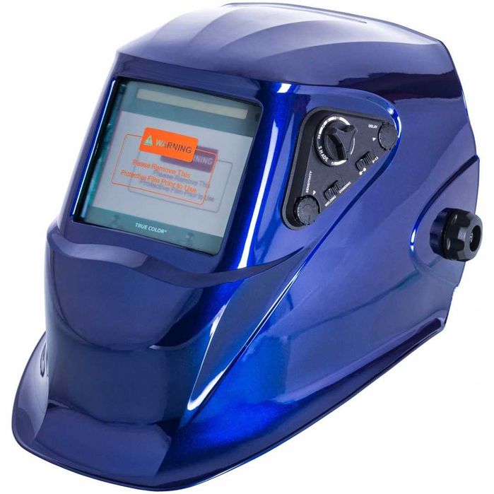 Przyłbica automatyczna MAGNUM Turbo True Color 4 sensory niebieska
