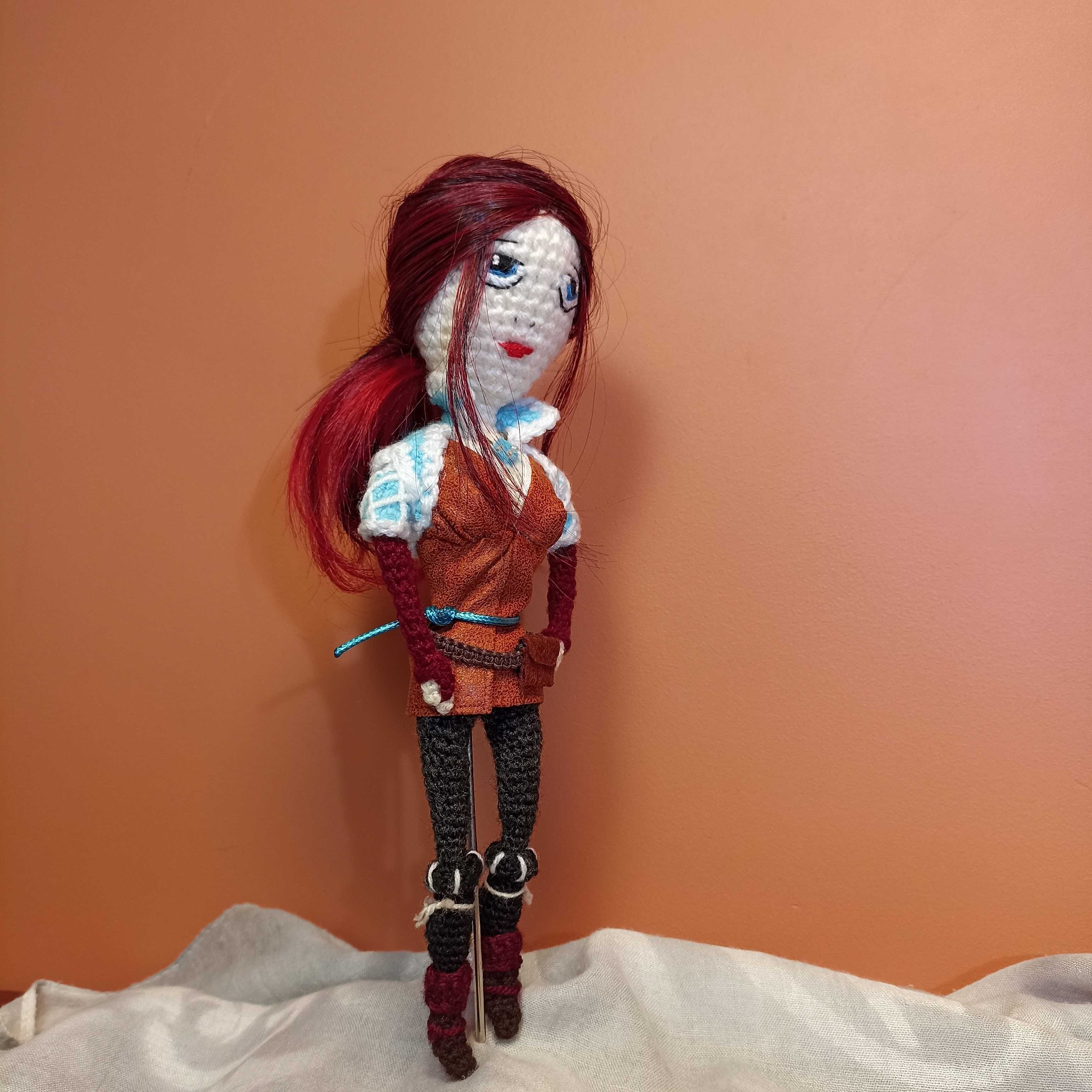 Przytulanka lalka, rękodzieło, handmade Wiedźmin TRISS