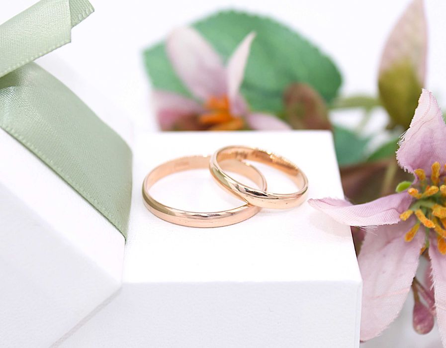 Złote obrączki p.585/4,85g