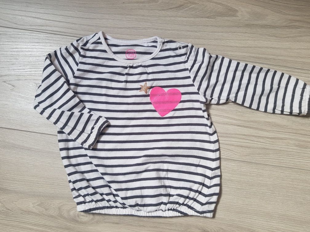 Bluza nowa i bluzka, zestaw r.80