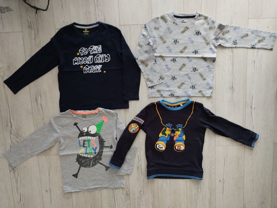 T-shirt 19sztuk koszulka z krótkim i długim rękawem 110/116