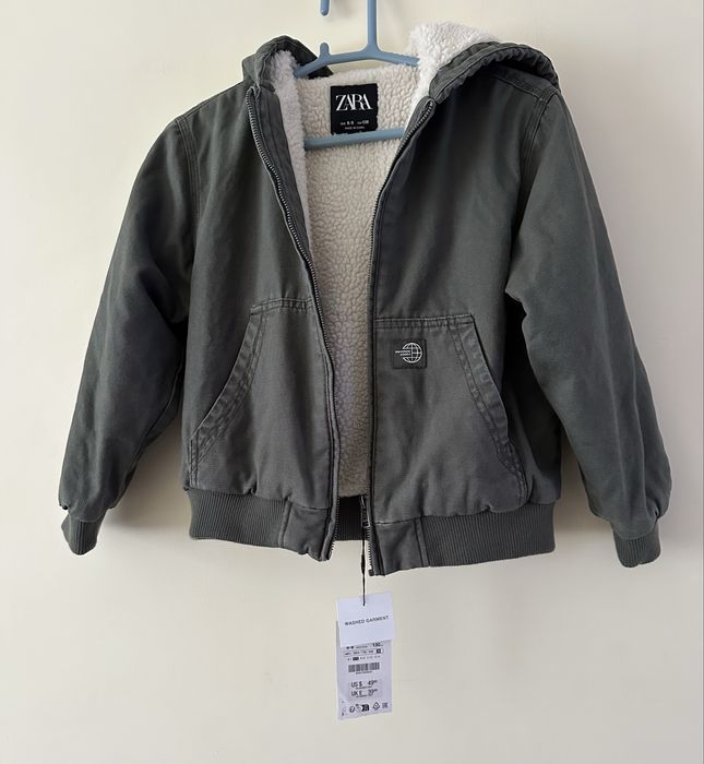 Куртка утеплена Zara 130 ріст, хакі