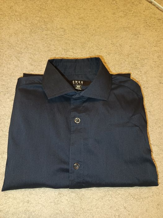 Granatowa koszula XS Slim