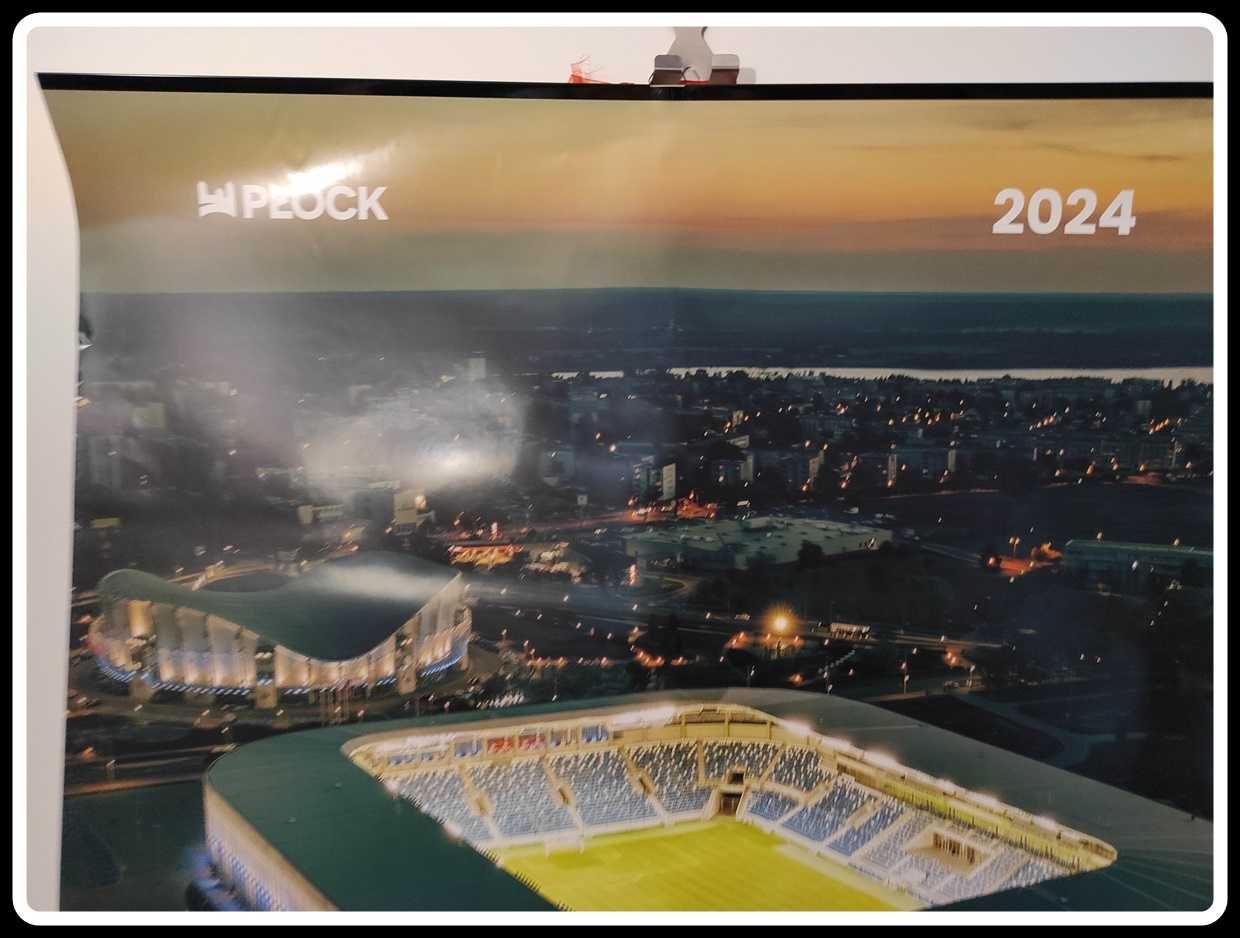 PŁOCK kalendarz w formie plakatu 2024