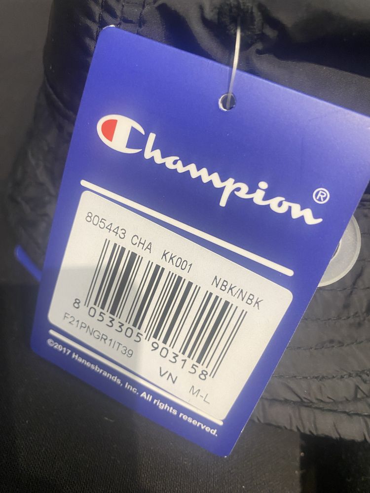 Bucket Hat Champion Script Logo Black