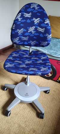 Krzesło obrotowe moll maximo podnóżek dziecko samoloty