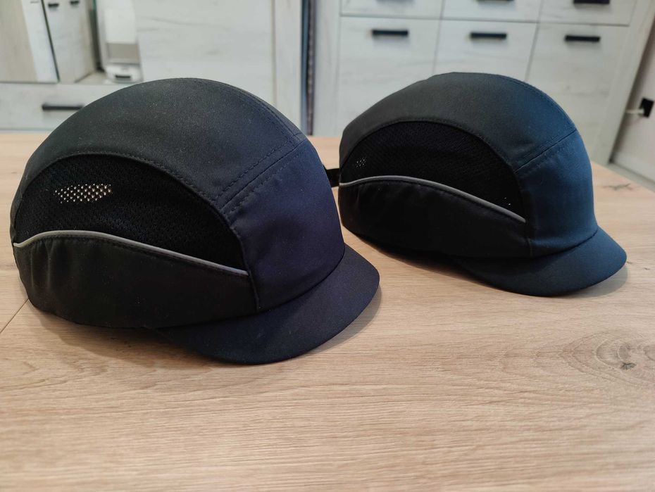 Hełm lekki, czapkokask bump cap,  wentylowany czarny kask lekki 2 szt.