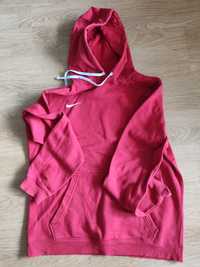 Bluza męska/ chłopięca czerwona z kapturem Nike r.M