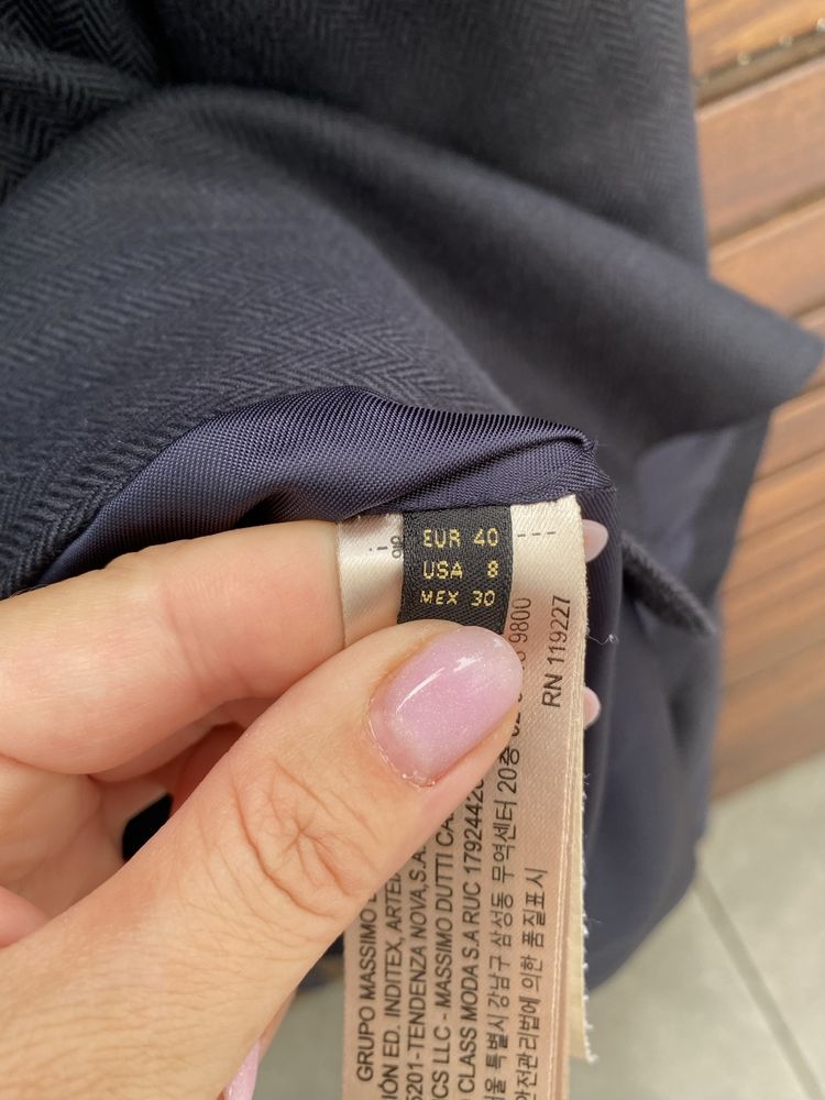 Marynarka Massimo Dutti L 40 granatowa