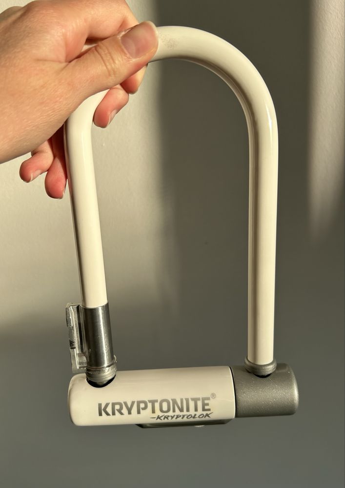 Zapięcie U-lock KRYPTONITE Kryptolok Zapinka Do Roweru Biała