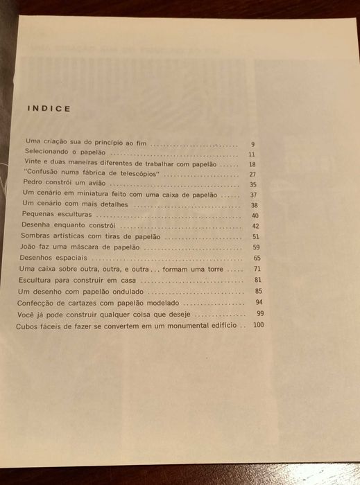 Construções com Papelão - livro Muito Raro