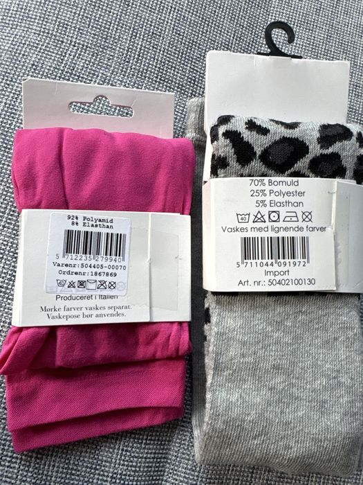 Dwie pary legginsów dla dziewczynki