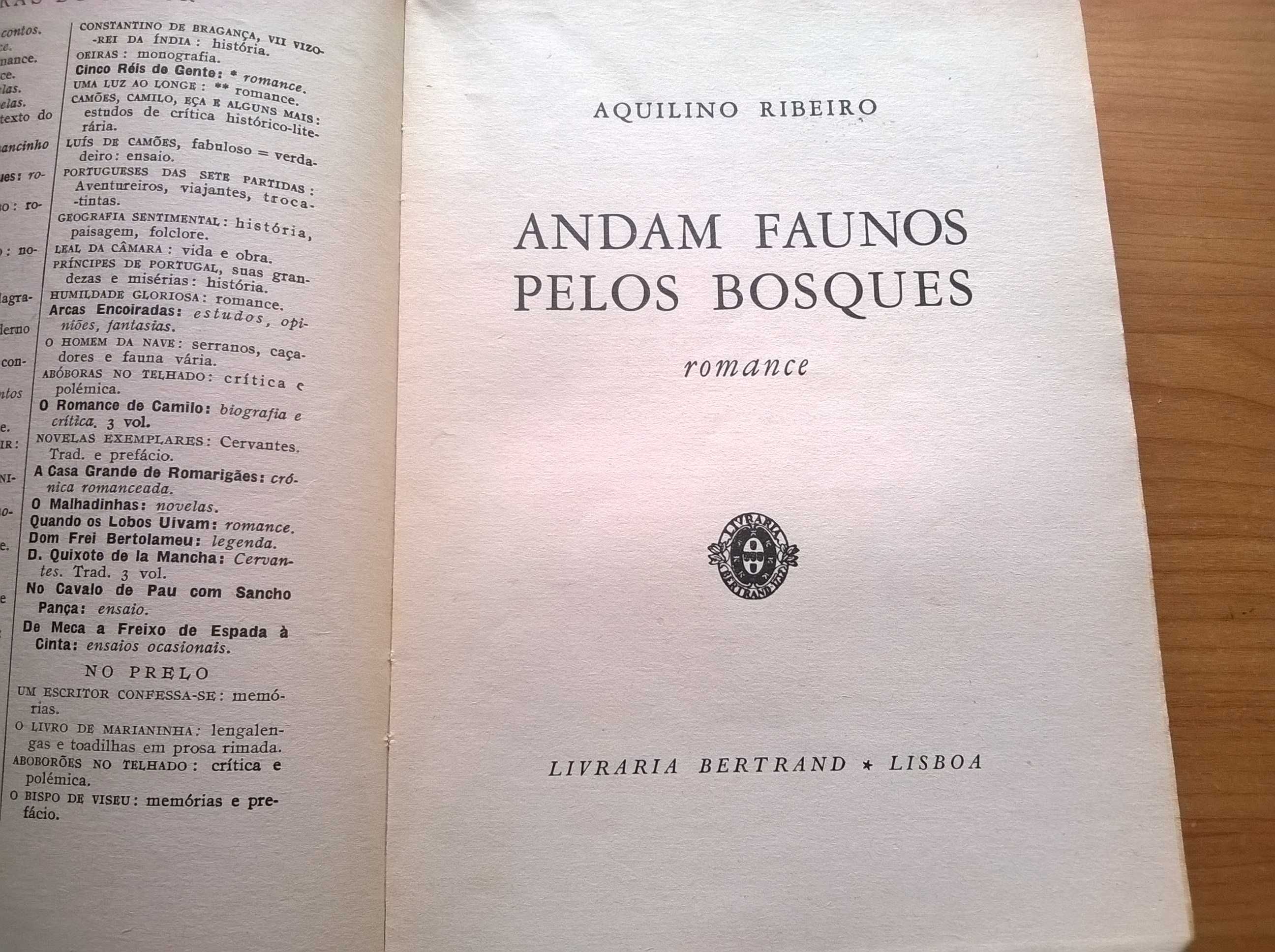 Andam Faunos Pelos Bosques - Aquilino Ribeiro