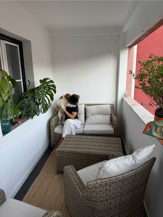 Móveis de exterior em vime