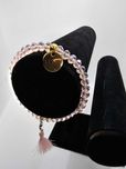 Bransoletka z wisiorkiem elegancka, el. naturalne, HANDMADE