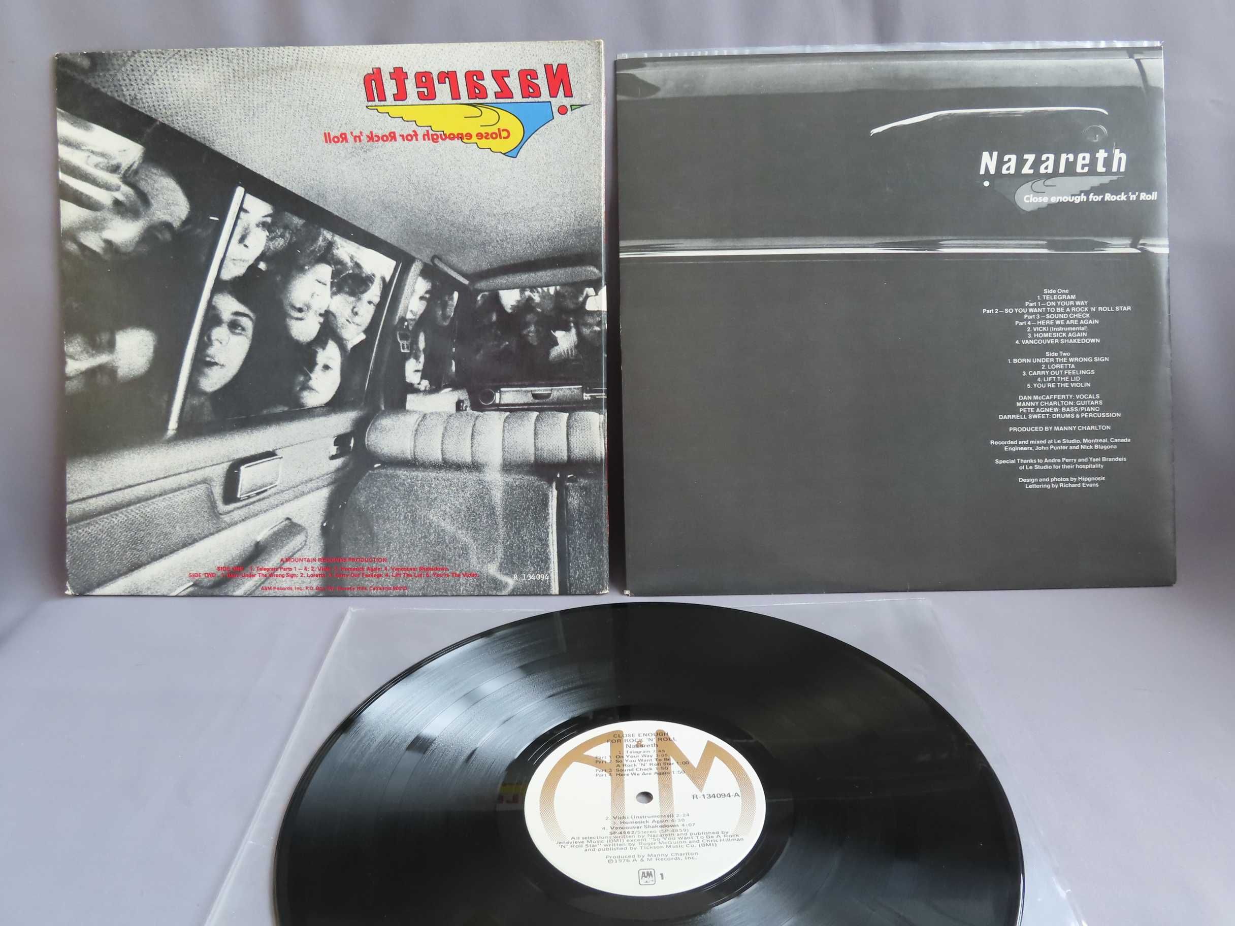 Nazareth Close Enough For Rock 'N' Roll LP пластинка USA 1976 EX