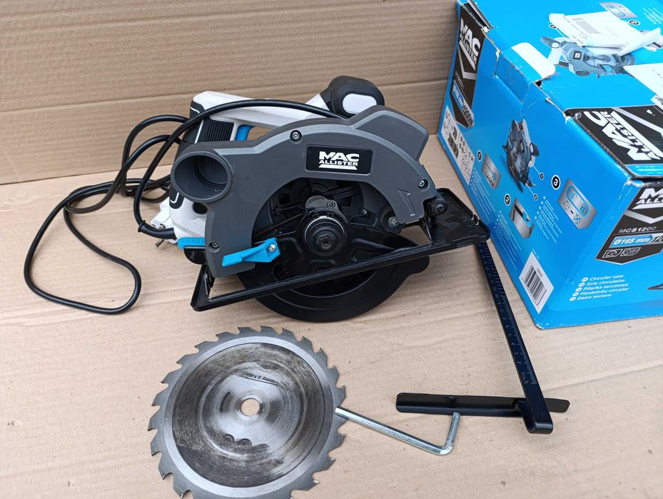 Pilarka tarczowa Macallister MCS1200 / moc 1200W tarcza 165mm laser