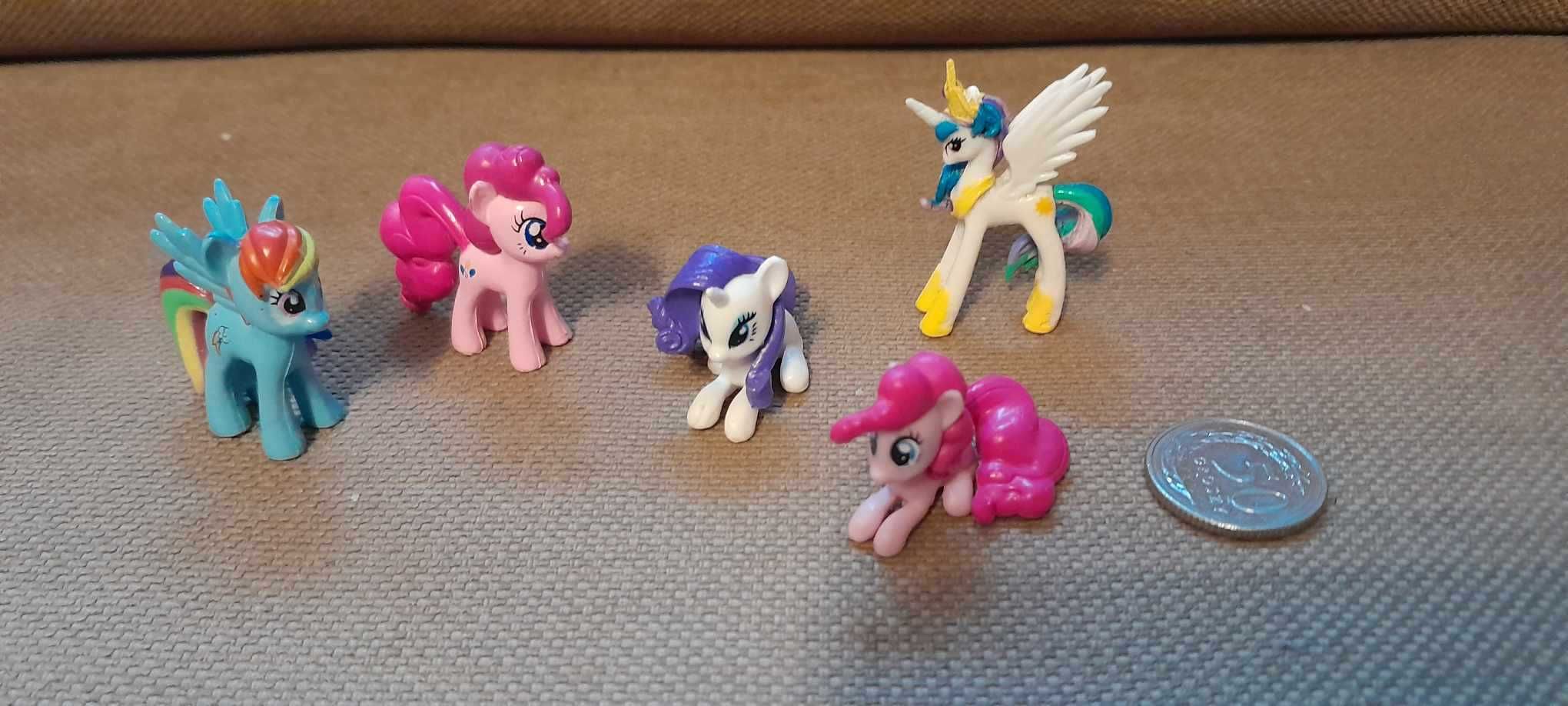 5 małych figurek My Little Pony Pinkie Pie, Rainbow Dash itp.