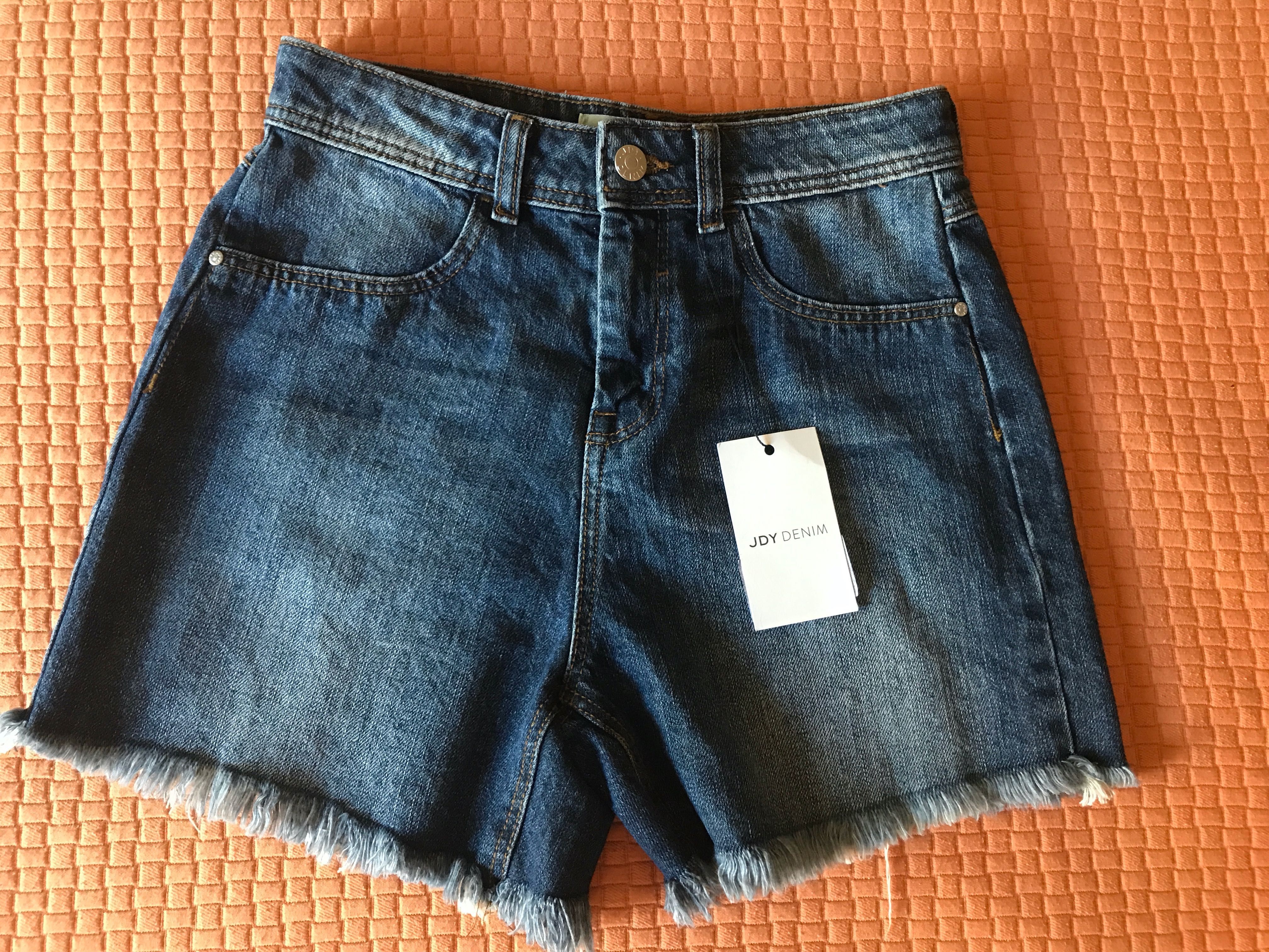 Calções Ganga JDY Denim T.34 NOVOS COM ETIQUETA