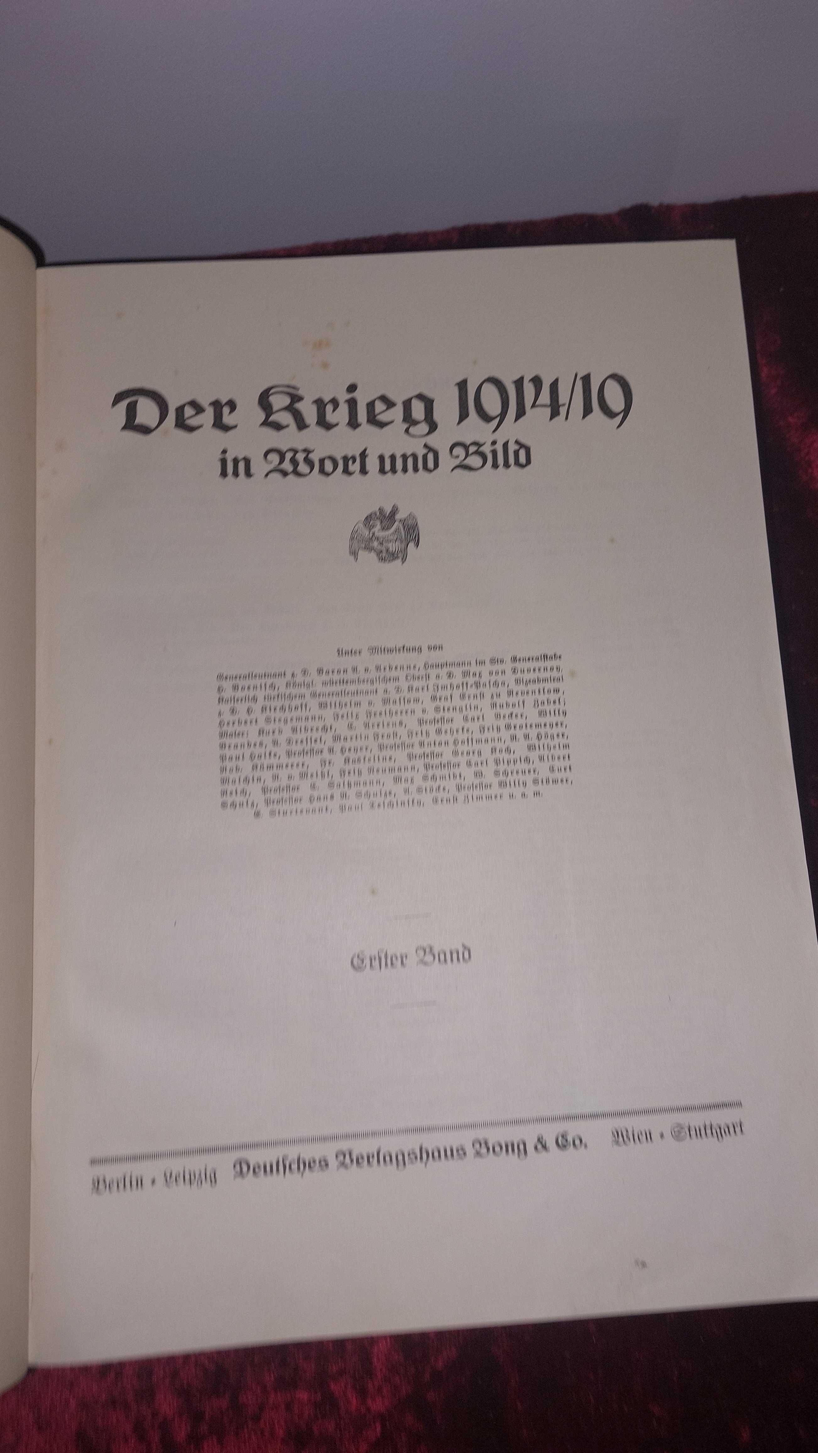 Wojna 1914 - 19 w słowach i obrazach tom 1-2-3