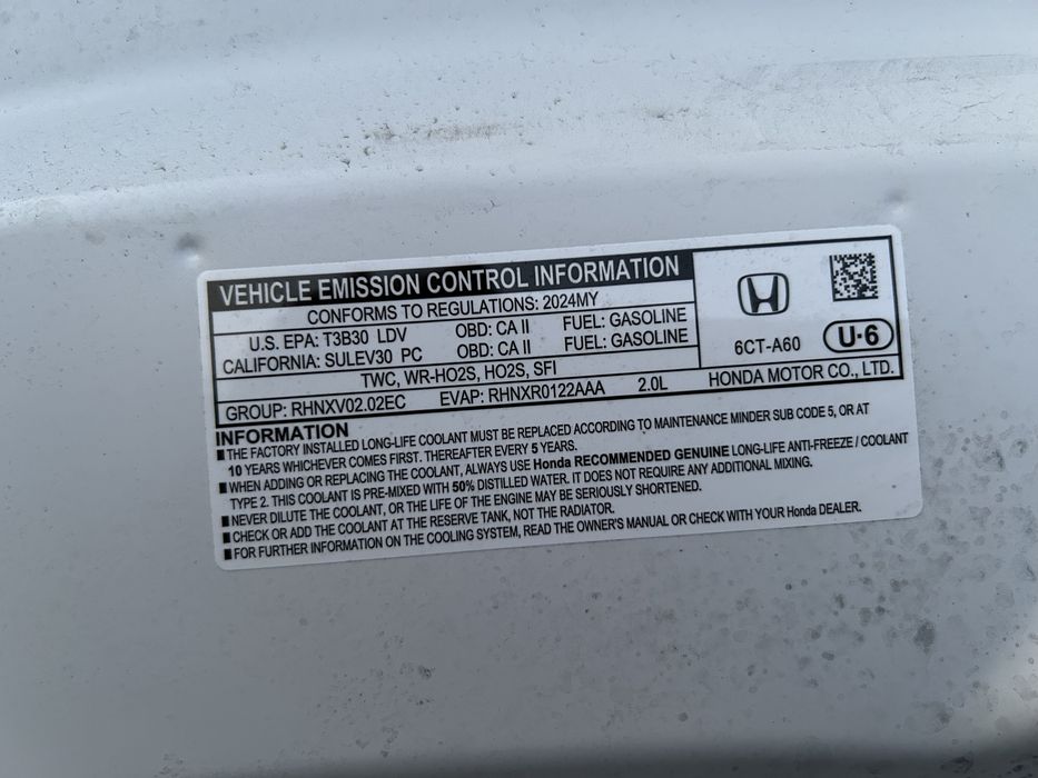 Maska pokrywa silnika Honda ZRV 2023/24