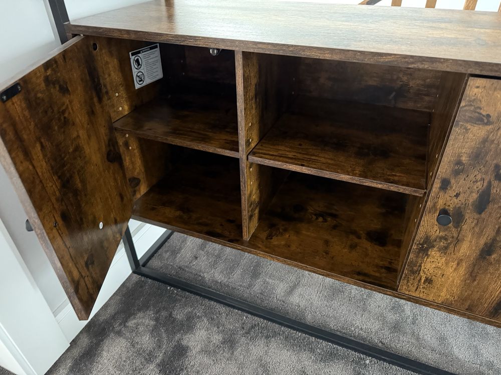 Komoda, konsola Loft rustykalny brąz