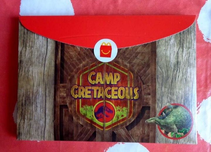 NOWY dinozaur jurassic park Obóz kredowy happy meal mc donalds puzzle