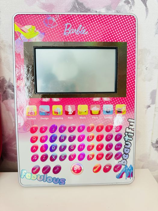 Interaktywna zabawka tablet Barbie fashion, gry, kalkulator