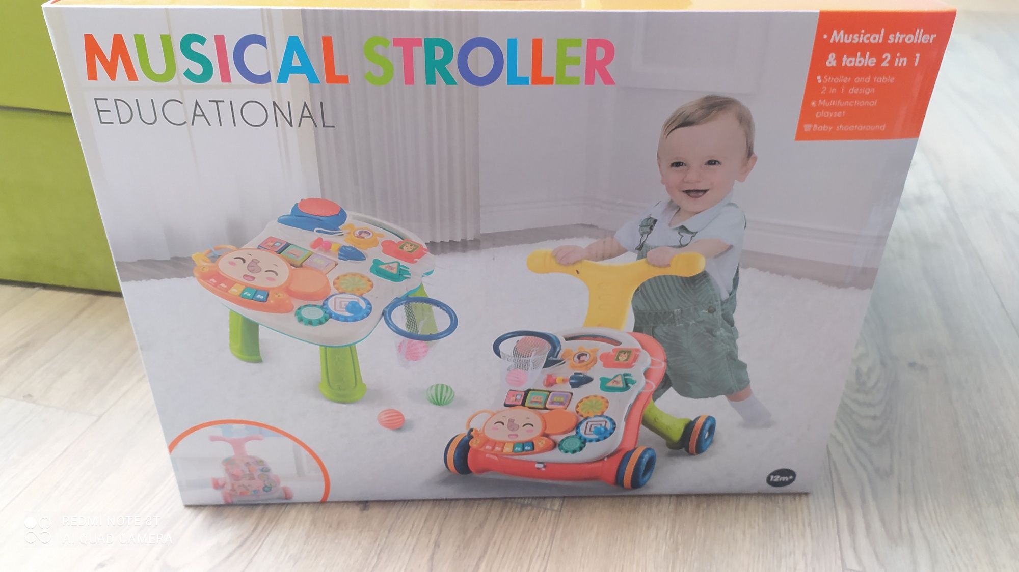 Stolik edukacyjny 2 w 1 Musical Troller