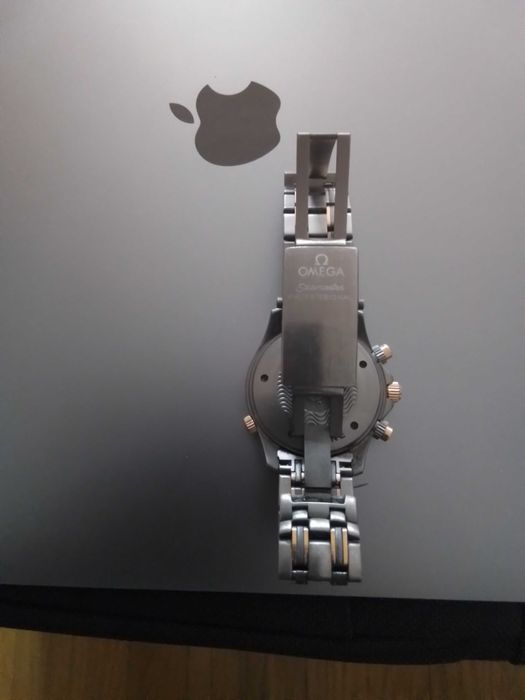 Relogio Omega Seamaster titanio e ouro ros