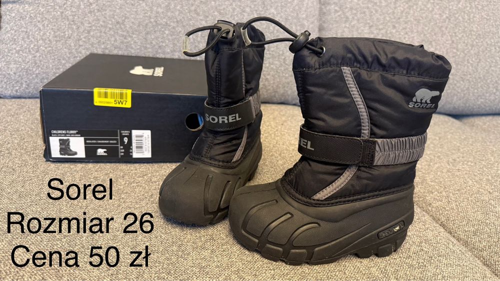 Śniegowce Sorel rozmiar 26