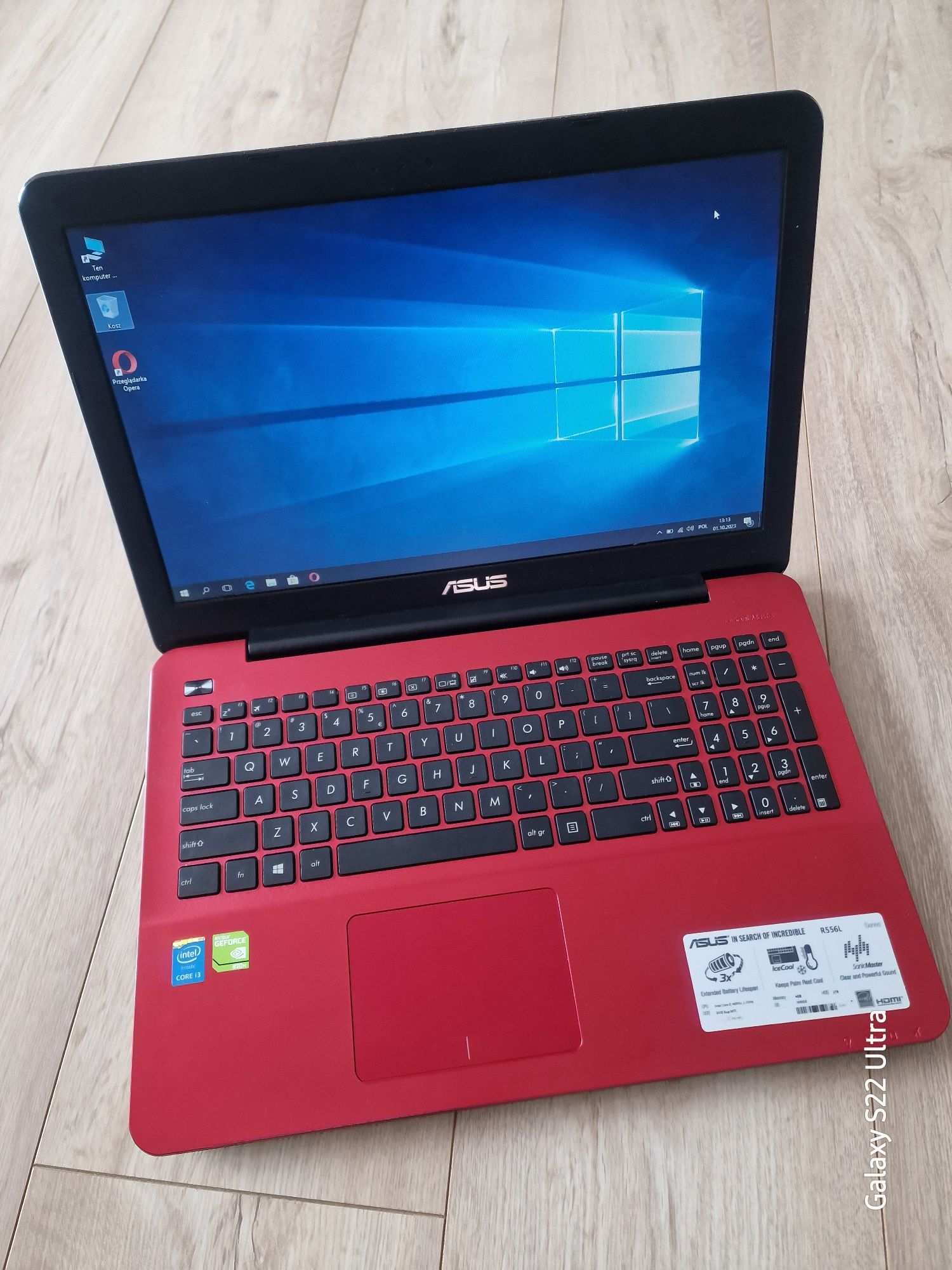 Asus R55L i3 , nowy dysk SSD 256GB,win10.