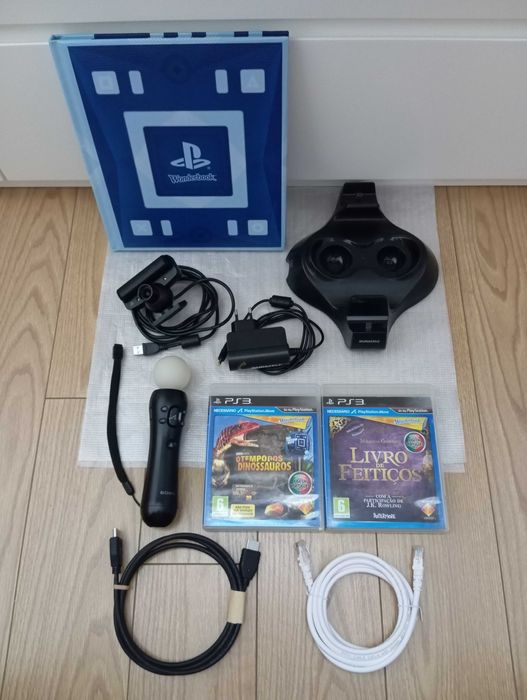 comando de movimento PS3 PlayStation 3, wonderbook, câmera, jogos