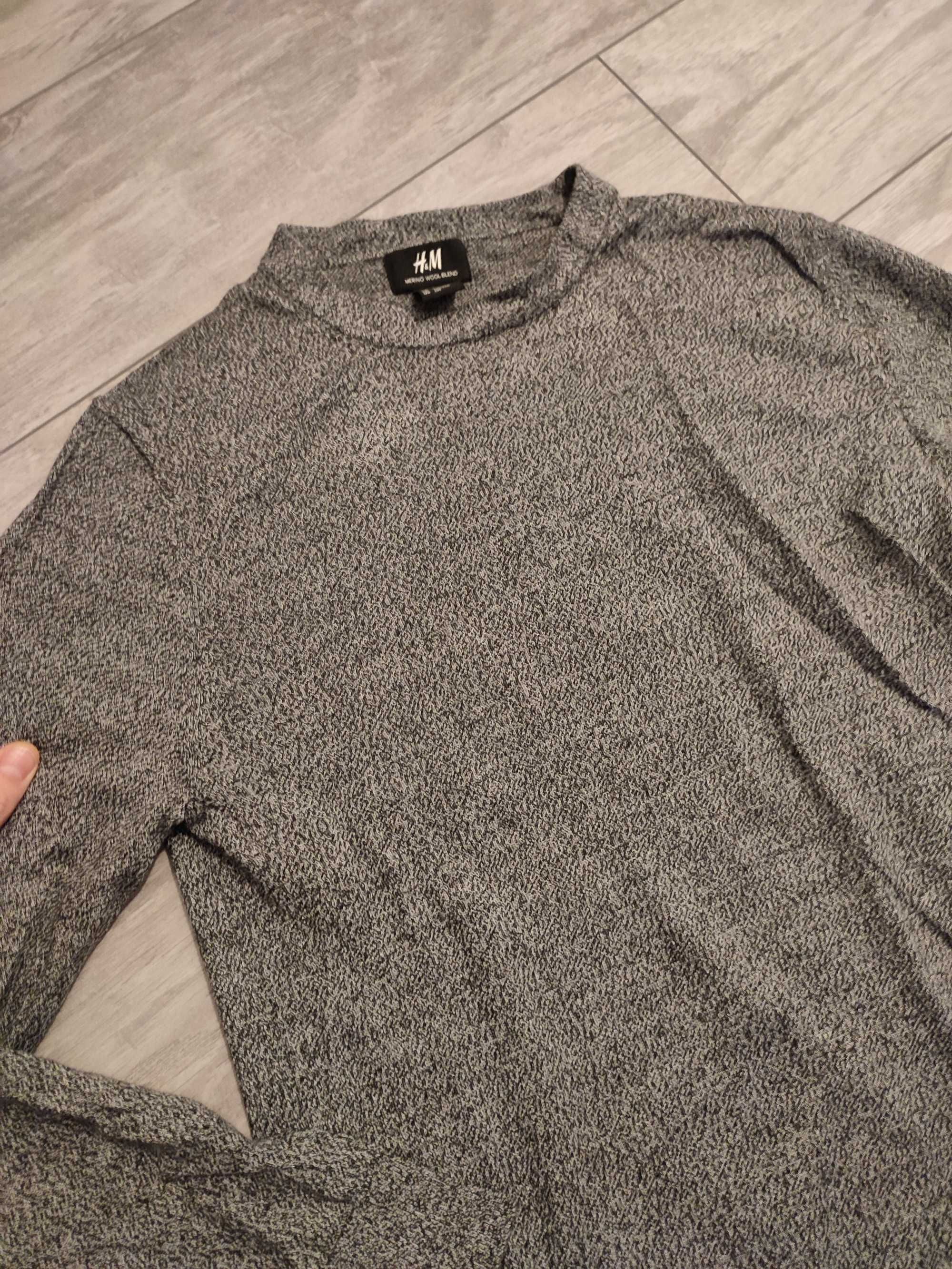 Sweterek męski z wełną h&m rozmiar s