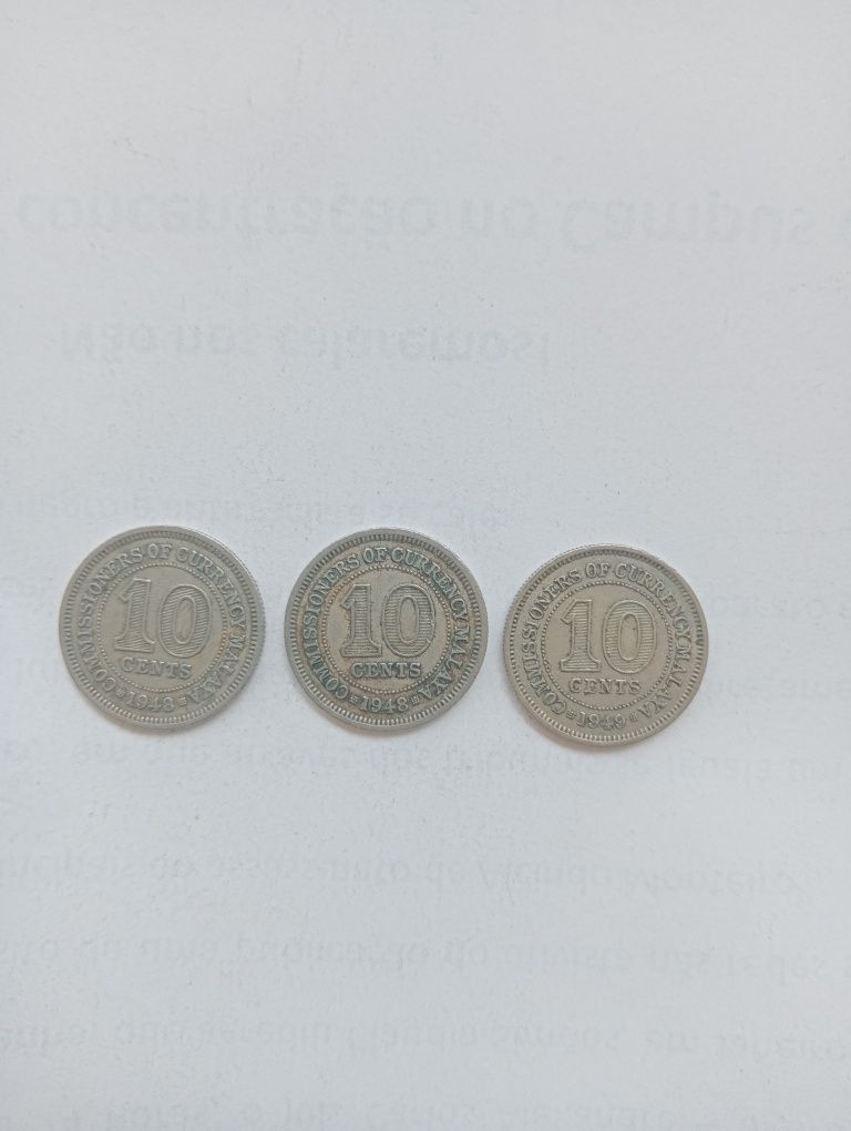Moedas da Malásia e Bornéu 1943 a 1962