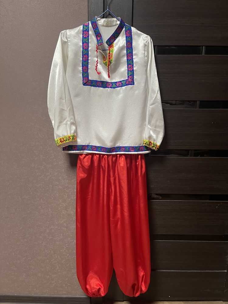 Вышиванка костюм для мальчика 8-10 лет 128-140р шаравары