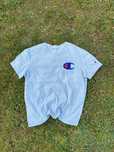Koszulka Champion streetwear basic grey szary Logo haft S unisex